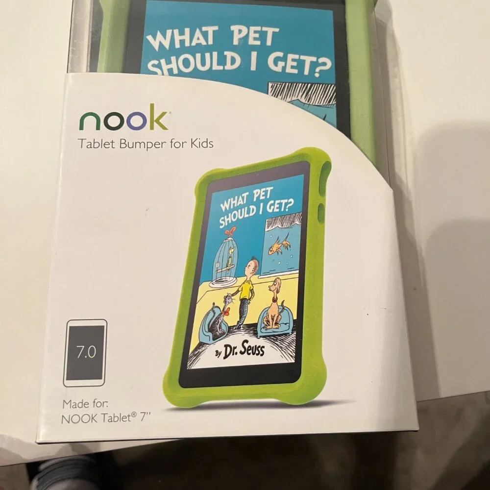 Tablet Bumper for a Kid's Nook T (GREEN) (book/x/NEW) (For 7